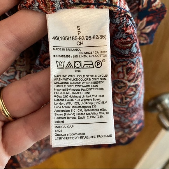 GAP Men's linen/cotton blend short sleeve shirt - Picture 4 of 5